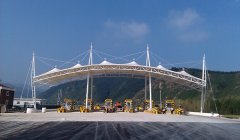 高速美林谷焊接钢管膜结构