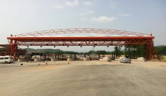 大广高速锦山西平板钢网架