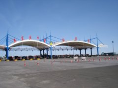 京藏高速蒙冀界焊接型钢膜结构